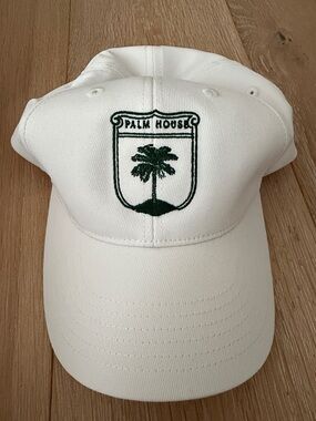 Palm House White Palm Tree Baseball Cap. Palm Beach